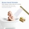 Kibi Circular Floor Mount Tub Filler With Hand Shower - Brushed Gold KTF301BG - alternate 8